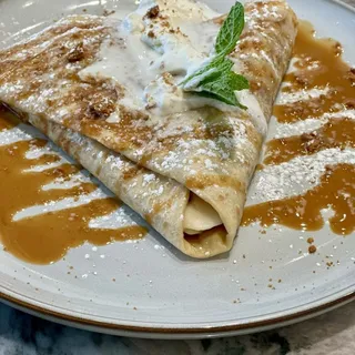 Biscoff Cookie and Bananas Crepe