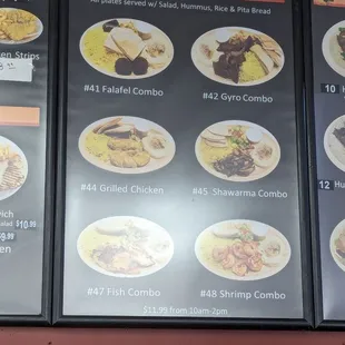 crepes, menu