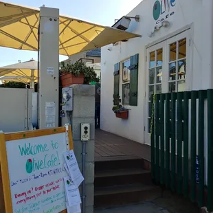 Entrance to Olive Cafe