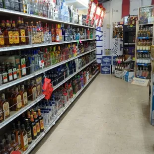 Big selection of rum vodka and schnapps / liqueur
