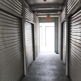 Interior hallway storage units at Olive Drive Self Storage, Bakersfield