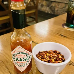 Asked to add spice! Nice touch.