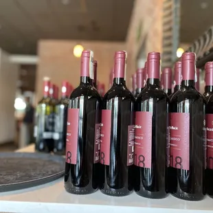 Love how they have their wine displayed.