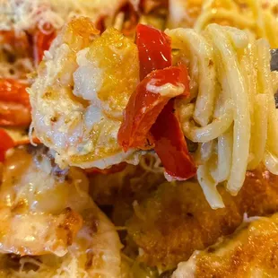 Chicken &amp; Shrimp Carbonara