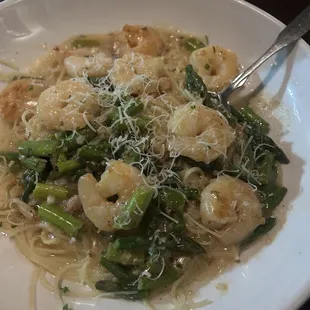 Shrimp scampi. Five stars, all-around.