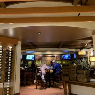 Waiting area and bar