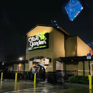 outside