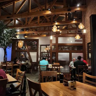 the interior of the restaurant