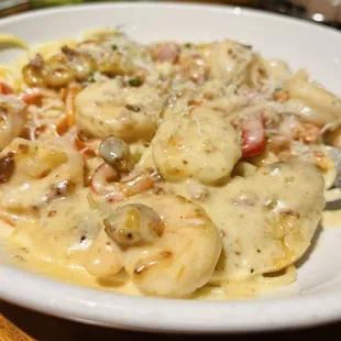 Chicken &amp; Shrimp Carbonara