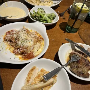 Lasagna Classico and 6 oz Sirloin