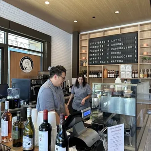 customers at the counter