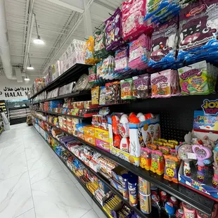a grocery aisle