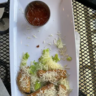 Fried Eggplant with Parmesan Cheese