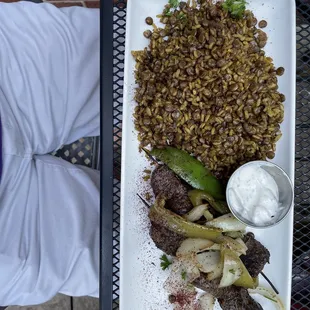 a plate of food