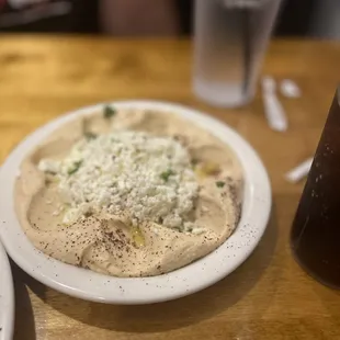 Hummus Dip and Feta cheese