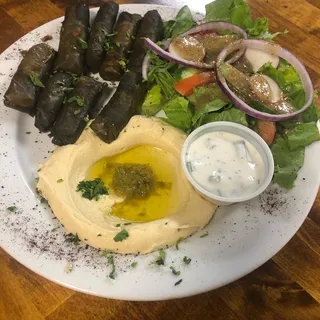 Meat Grape Leaves Plate