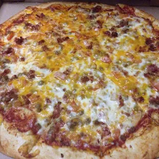 Bacon double cheeseburger and Monday Night Football