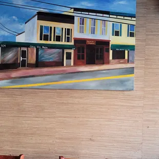 Nice artwork in this place showing Old Town Laurel