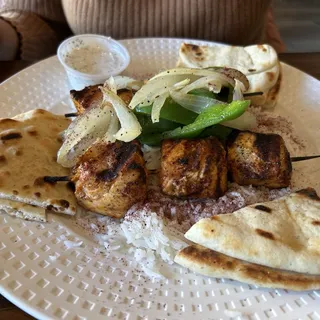 Chicken Kebob Skewers Platter