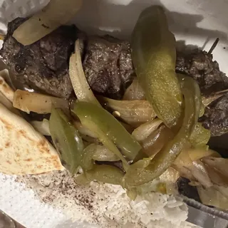 Lamb Kebob Skewers Platter