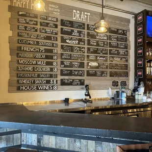 Happy Hour Menu (twice daily)