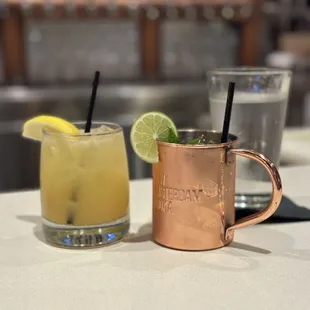 Cheers! Penikillini and Peruvian mule.