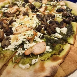 Pesto Chicken Flatbread.