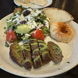 Lamb Sausage Entree.