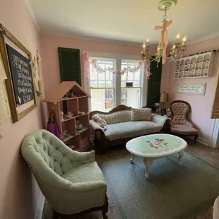 Inside on of the tea rooms