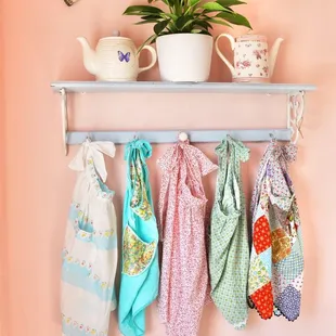 a potted plant on a shelf