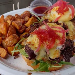 Braised Beef Benedict