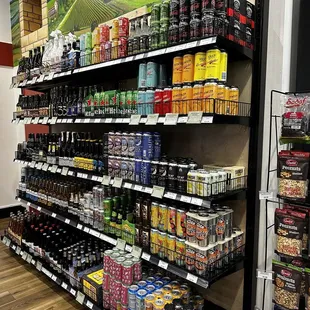 a variety of beverages