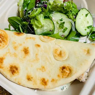 Fresh Fish Souvlaki Plate