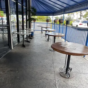 Seating are looks closed