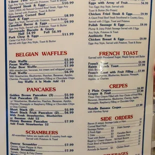 Breakfast Menu page 2