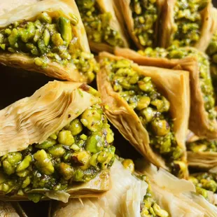 The popular desserts in Cincinnati is our Pistachio's Warbat.