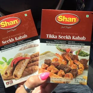 Shish kebab mixes are a must