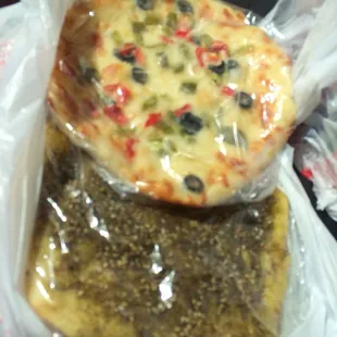 The Fresh middle eastern breads are delicious