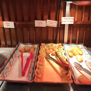 a variety of food items