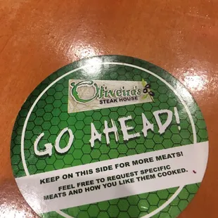 The green light to receive more Meat