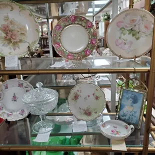 Miscellaneous Antique and Vintage Floral Bowls &amp; Plates.  Again, all sold individually.