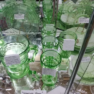 Vintage Uranium glassware