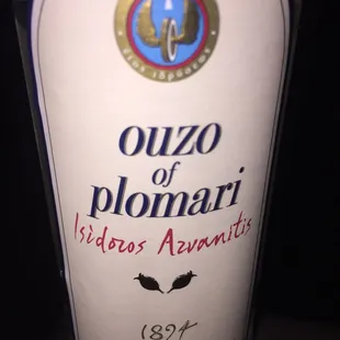 Really nice ouzo (herbaceous), good price as well.