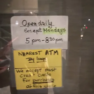 Current Hours (06/28/2020)