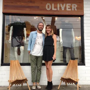 Owner Parker and his wife Ali of Olive boutique.