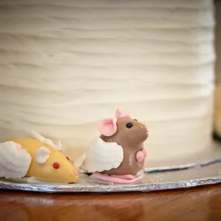 a close up of a cake