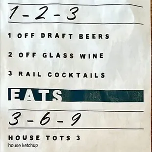 Happy Hour Menu p1 4/29/22