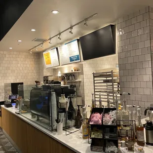 Area for coffee and pastries