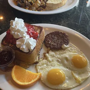 Meat Lover's Skillet, Stuffed French Toast Combo Special