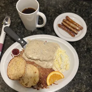 Great looking chicken fried steak. Not a lot of flavor